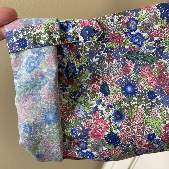 Drapers & Damons 3X Floral Pintuck Blouse Button Front Romantic Cottagecore - Picture 4 of 12